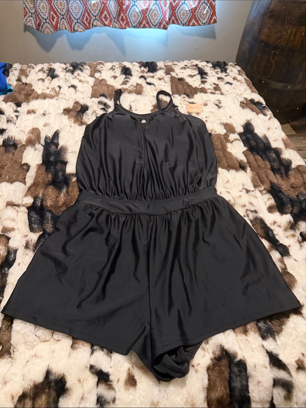 BloomChic Black One-Piece Swim Romper